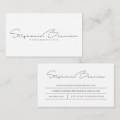 Stephanie Bernice 名刺 (正面/裏面)