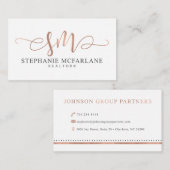 Stephanie M 名刺 (正面/裏面)