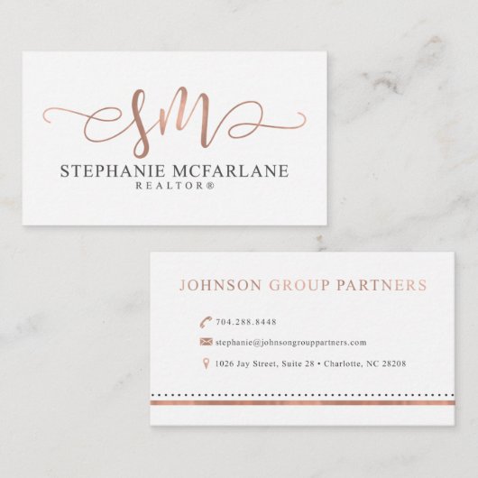 Stephanie M 名刺 (正面/裏面)