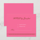 Stephanie Tessバルミツワーの招待状RSVP 出欠カード (正面/裏面)