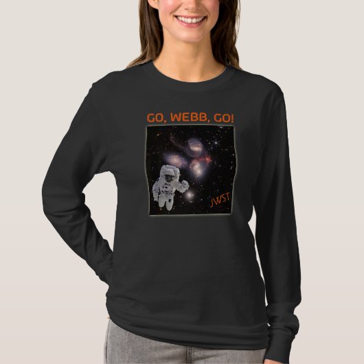 Stephanu2019s宇宙飛行士Quintet Webb宇宙テレ Tシャツ (正面)