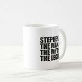 Stephenという名、Stephenという男 神話の伝説 コーヒーマグカップ (正面右)