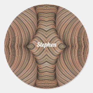 STEPHEN ~茶色かわいらしのフラクタルの影~ ラウンドシール