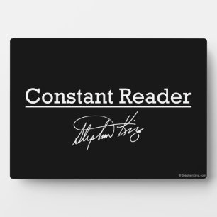 Stephen King氏、定数読者 フォトプラーク