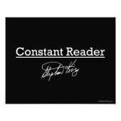 Stephen King、Constant Reader フォトプリント (正面)
