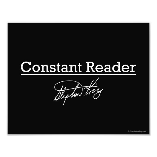 Stephen King、Constant Reader フォトプリント (正面)
