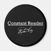 Stephen King、Constant Reader マグネット (正面)
