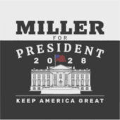 STEPHEN MILLER 2028 シール (正面)