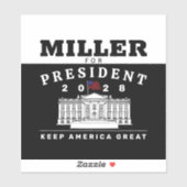 STEPHEN MILLER 2028 シール (シート)