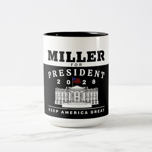 STEPHEN MILLER 2028 ツートーンマグカップ (中央)