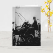 Stephensonのロケット1929年のレプリカ カード (黄色い花)