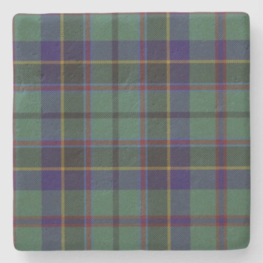 Stephensonの一族のタータンチェック格子縞の石のコースター ストーンコースター (正面)