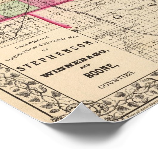 Stephenson, Winnebago, Boone郡 ポスター (角)