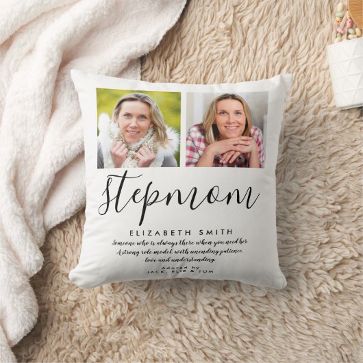 Stepmomスクリプモダント引用文フォトスローPi クッション (ブランケット)