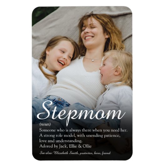 Stepmom最高の、Stepmoma定義スクリプトの写真 マグネット (縦)