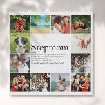 Stepmom Bonus Mom Definition Photo Collage フェイクキャンバスプリント<br><div class="desc">彼女の12枚の写真とパーソナライズされた文字でカスタマイズしお気に入りのてユニーク、特別なStepmom、StepmumまたはBonus Momのためのギフトを作成する母親の日、誕生日、クリスマス、赤ちゃんシャワー、または彼女がどれだけ彼女に意味を示したい任意の日。彼女の毎日の素晴らしさを彼女に見せなさい。Thisisnomeによる設計©</div>