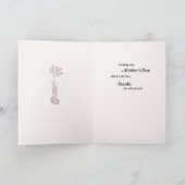 StepMom, Mother's Day, Breakfast in Bed, Pink カード (内部)