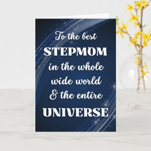 Stepmom Mother's Day Stellarテーマ カード (黄色い花)