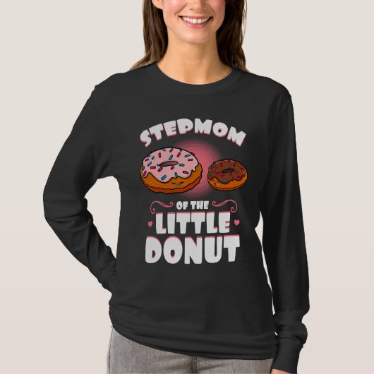 Stepmom Of The Little Donut Gender Reveal Baby Sho Tシャツ (正面)