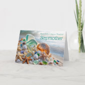 Stepmom Stepmother Mothers Day Pretty Beach カード (正面)