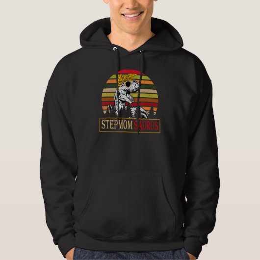Stepmomsaurusレックス恐竜Stepmom Saurus Family M パーカ (正面)