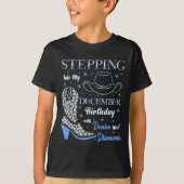 Stepng Into My December Birthday With Denim And Di Tシャツ (正面)