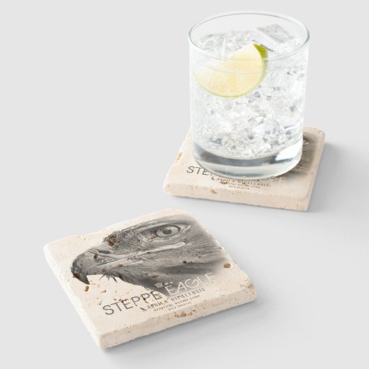 Steppe Eagle ストーンコースター (横)