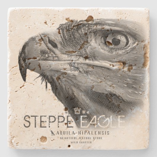 Steppe Eagle ストーンコースター (正面)