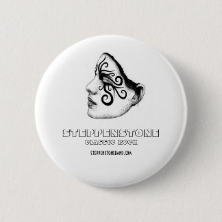 Steppenstoneのクラシックな石ボタンの女の子 缶バッジ