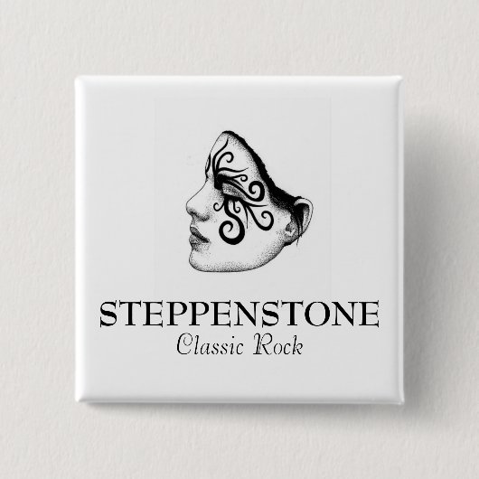Steppenstoneのクラシックな石Pin 缶バッジ (正面)