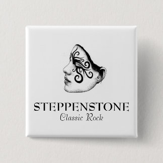 Steppenstoneのクラシックな石Pin 缶バッジ