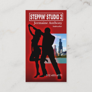 Steppinシカゴのスタイルの都市ダンスのインストラクター 名刺