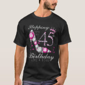 Stepping Into My 45 Birthday Like A Boss 45Th B-Da Tシャツ (正面)