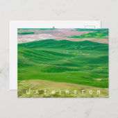 Steptoe Butteから緑のパルーズを越えて ポストカード (正面/裏面)