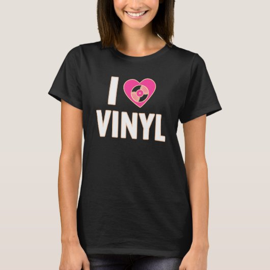 Stereo Vinyl Record Buff Music Disc Player Audio A Tシャツ (正面)