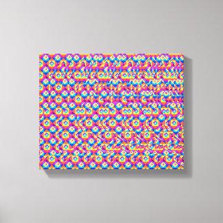 Stereogram Heart and Hands 3d poster キャンバスプリント