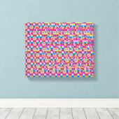 Stereogram Heart and Hands 3d poster キャンバスプリント (インサイチュ (ウッドフロア))