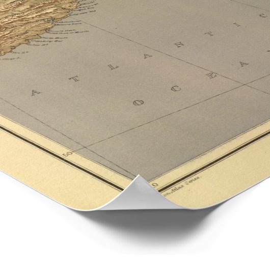 Stereographical map, British Isles ポスター (角)