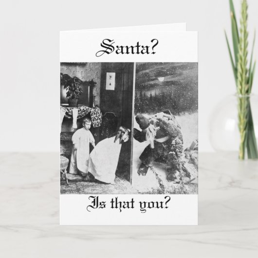 Stereoview -サンタか。  1899年頃 シーズンカード (正面)