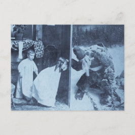 Stereoview -サンタか。  1899年頃 シーズンポストカード