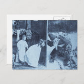 Stereoview -サンタか。  1899年頃 シーズンポストカード (正面/裏面)