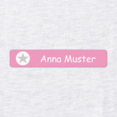 Stern - grau rosa - 96 schmale Kinder  ラベル (デザイン2)