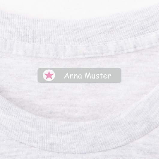 Stern - grau rosa - 96 schmale Kinder  ラベル (貼付)