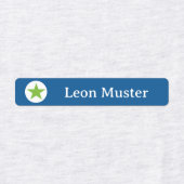 Stern - grün blau - 96 schmale Kinder  ラベル (デザイン2)