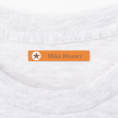 Stern - orange braun - 96 schmale Kinder ラベル (貼付)