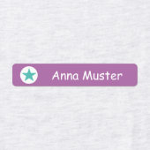 Stern - türkis lila - 96 schmale Kinder  ラベル (デザイン2)