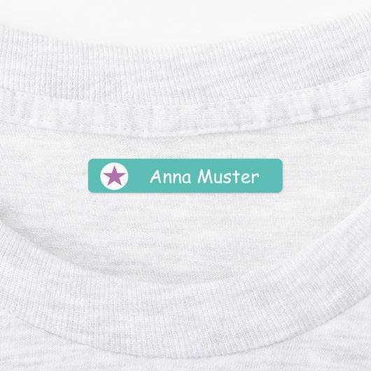 Stern - türkis lila - 96 schmale Kinder  ラベル (貼付)