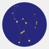 Sternbild Orion constellation ラウンドシール (正面)