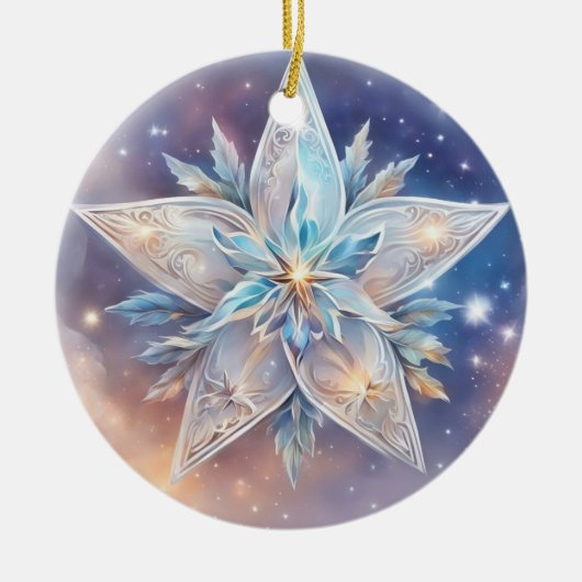 Sternen wasserfarben pastell Gemälde セラミックオーナメント (正面)