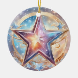  Sternen wasserfarben pastell Gemälde セラミックオーナメント